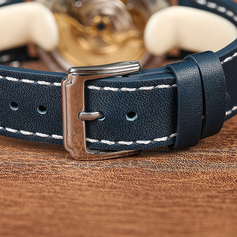 HOU - 80-Hour Power Reserve Vintage Automatic Watch | Blue