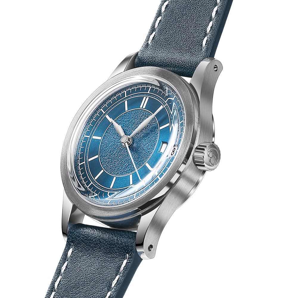 HOU - 80-Hour Power Reserve Vintage Automatic Watch | Blue