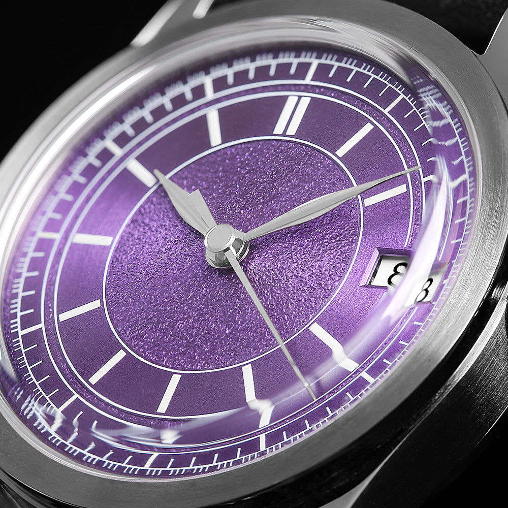 HOU - 80-Hour Power Reserve Vintage Automatic Watch | Purple