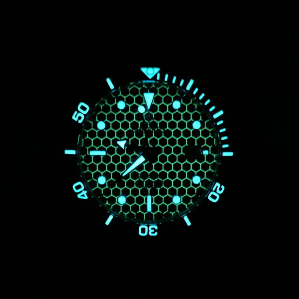 SEATURTLE.OCEAN(TITANIUM) - Automatic Titanium Diver Watch | Black